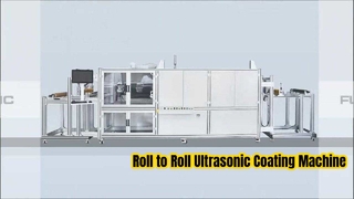 Roll-to-roll ultrasone coatingmachine Precisiespuiten