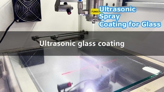 Glascoatingmachine Ultrasone spuitprecisie